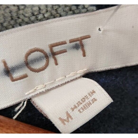 Loft Acrylic Blended Fabric Poncho Polka Dots Size Medium - Picture 6 of 8